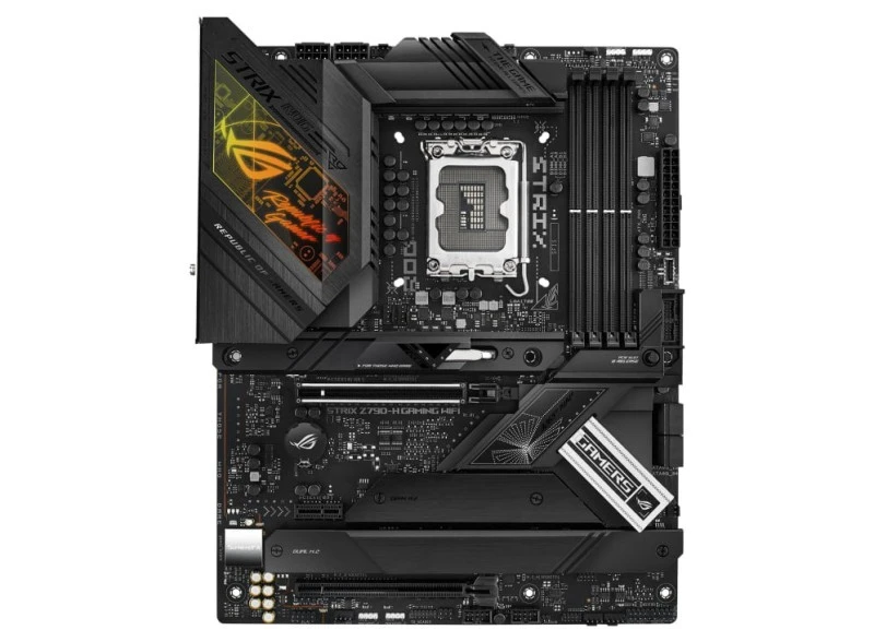 ASUS ROG STRIX Z790-H GAMING WIFI Motherboard, Intel LGA1700 Socket, DDR5 192GB, PCIe 5.0, 4x M.2, Wi-Fi 6E, Bluetooth 5.3, USB 3.2, HDMI, ATX, Aura Sync RGB