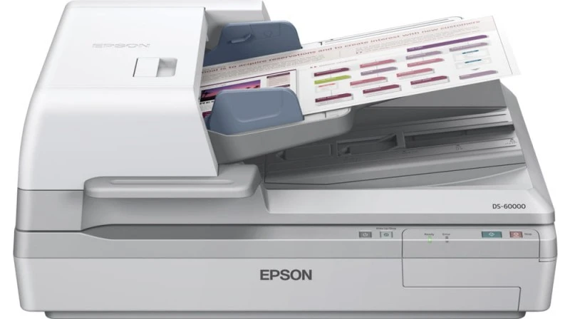 Epson WorkForce DS-60000 A3 Flatbed Document Scanner, 40ppm, Duplex, 600dpi, 200-Sheet ADF, USB 2.0, Optional Network – B11B204231BY